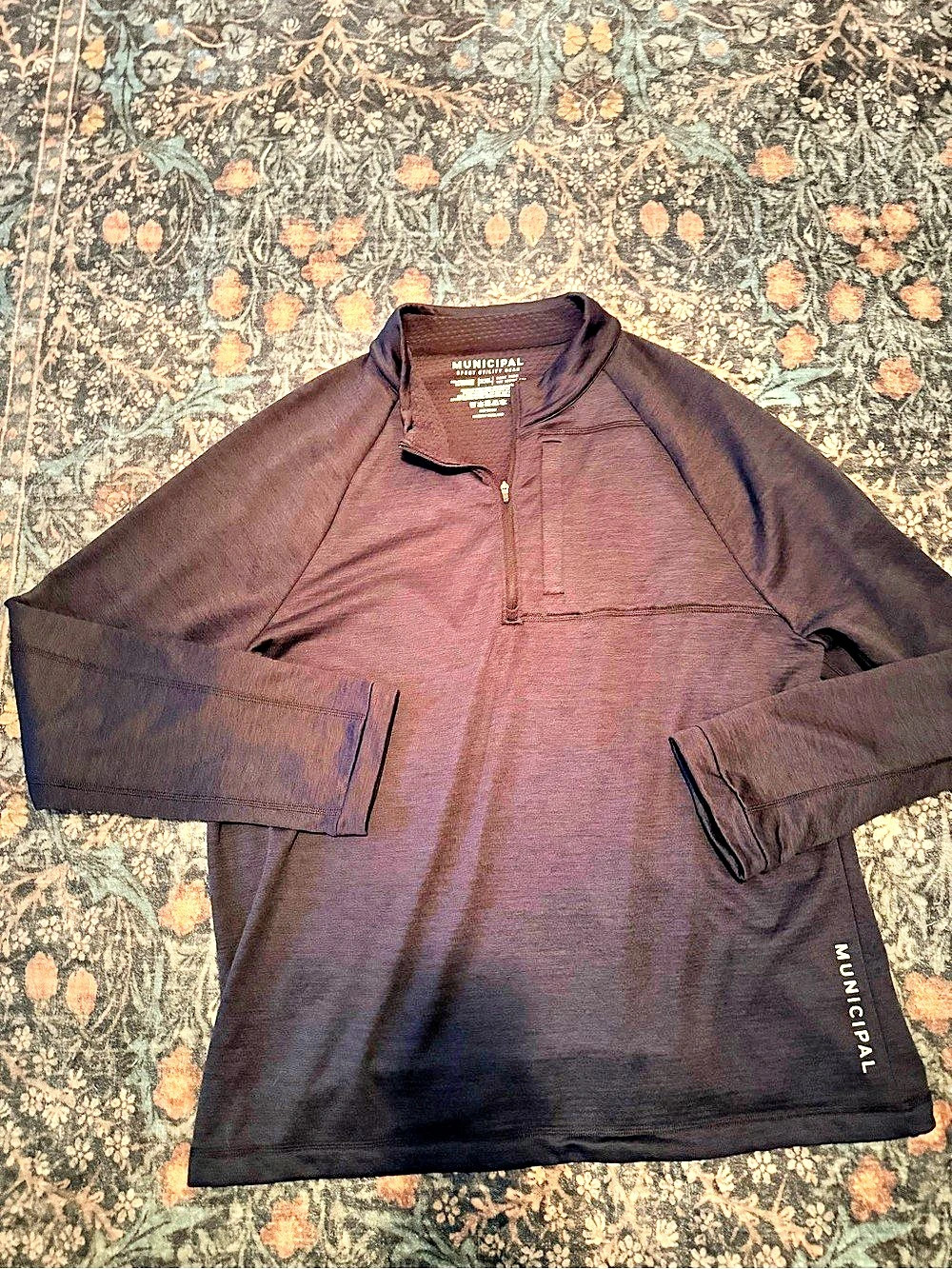 Municipal Sport Utility Gear Quarter Zip Pullover Black XXL